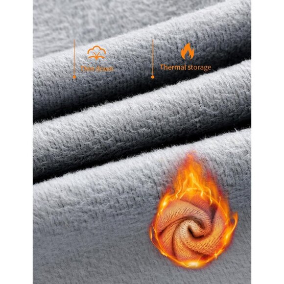 Womens Sweatpants Warm Fleece Sweatpants Winter Sherpa Lined Joggers Pants - Picture 5 of 5